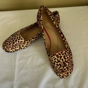 Kate Spade animal print flats, size 8.5